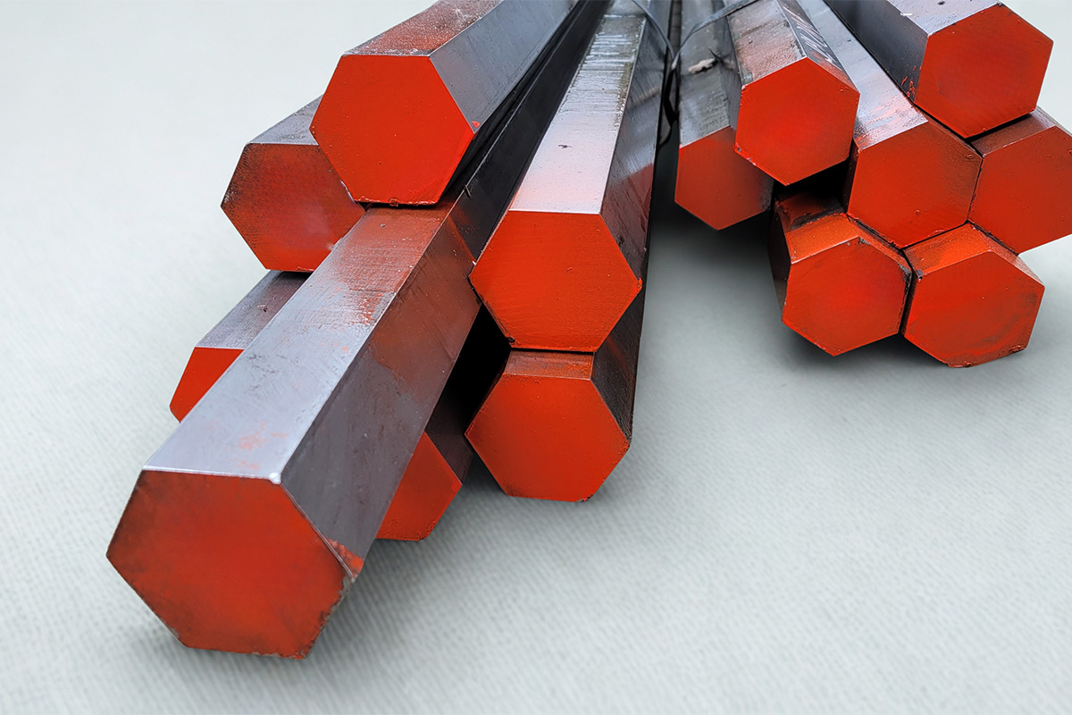 Pręty ciągnione sześciokątne czerwone
